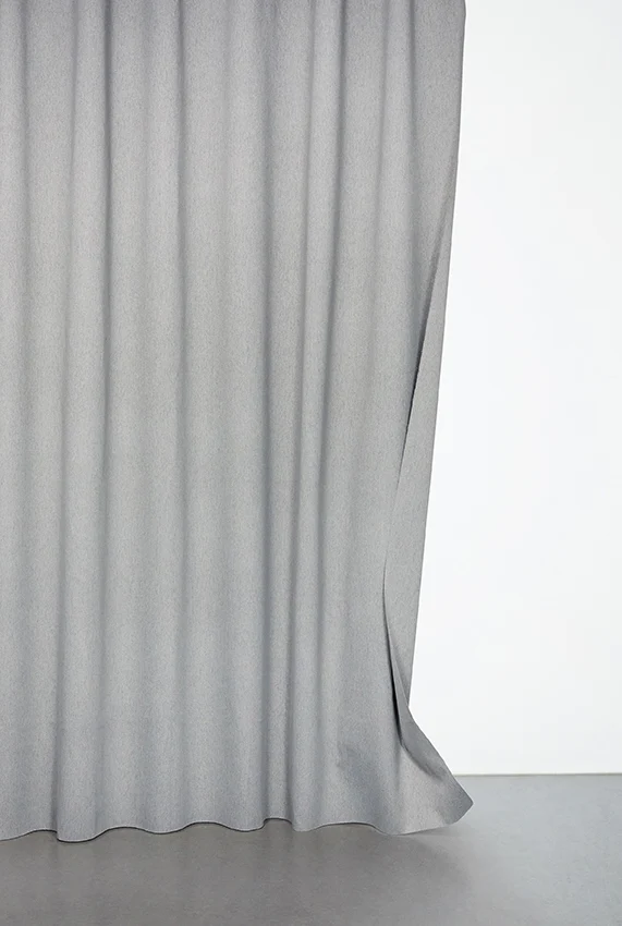 Blackout Curtains (Double Sided Linen Weave ) in Ash Grey