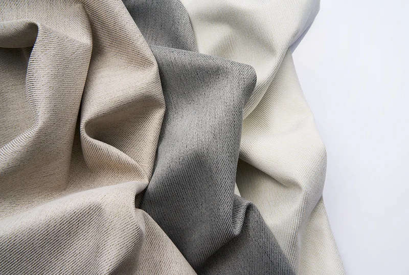Blackout Curtains (Double Sided Linen Weave ) in Ash Grey
