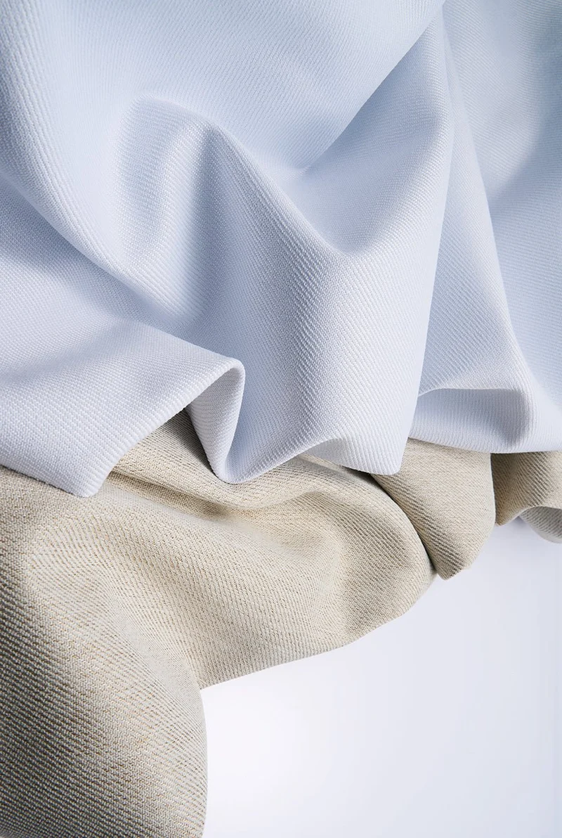 Blackout Curtains (Double Sided Linen Weave ) in Pearl Colour