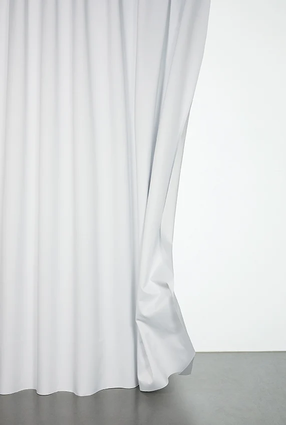 Blackout Curtains (Double Sided Linen Weave ) in White Colour