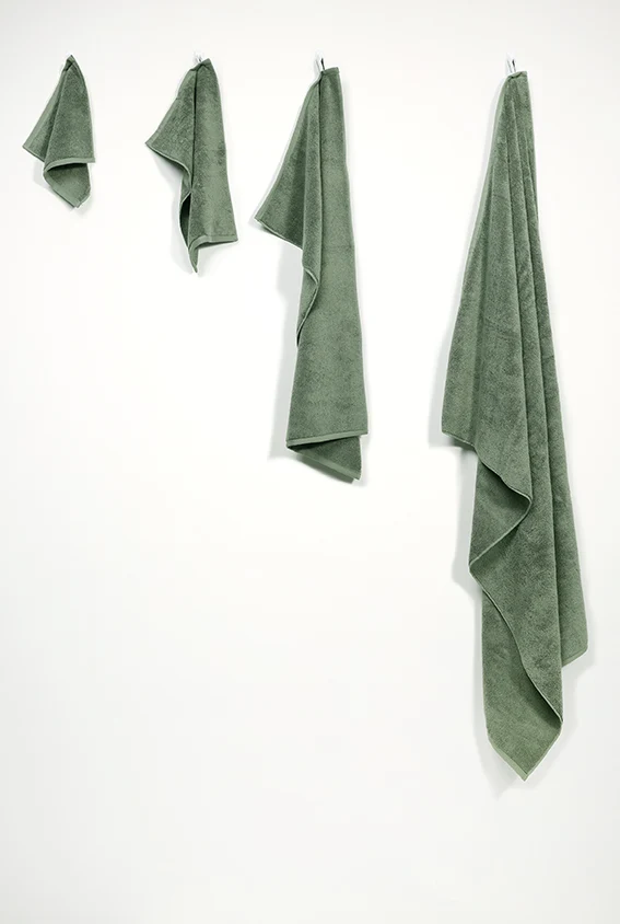 Organic Cotton Towels – Moss Green