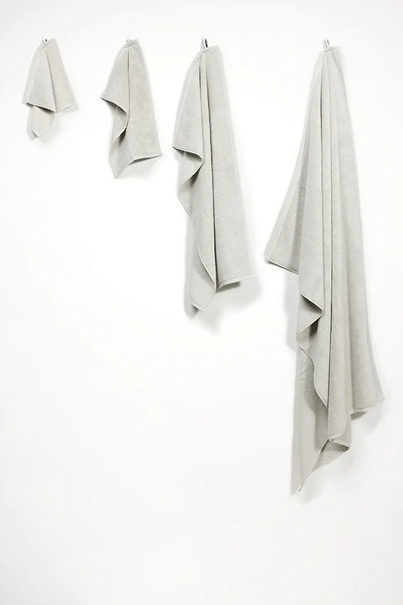 Organic Cotton Towels – Marble Grey