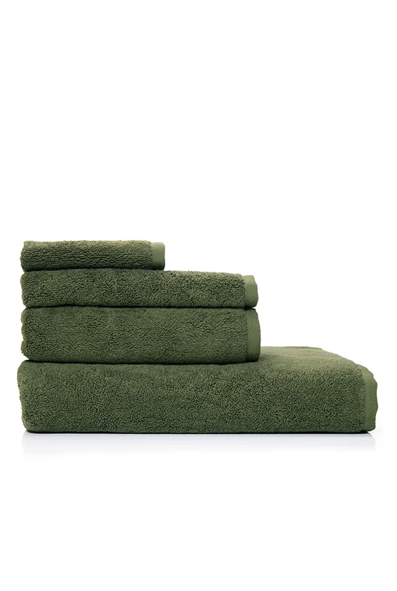Organic Cotton Towels – Forest Green