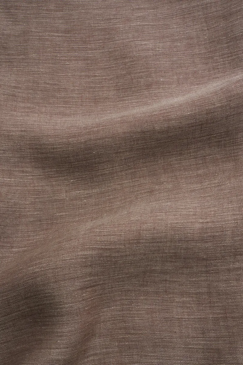 Linen Curtains in Mocha Brown Color