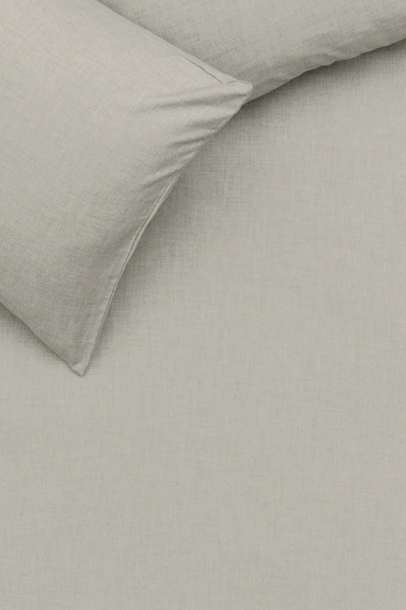 Cashmere Cotton Bedding in Light Grey Color