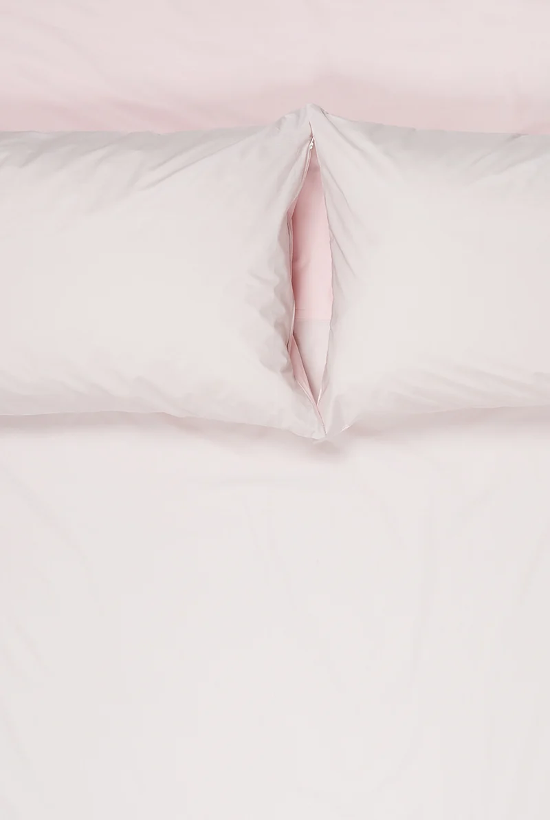 Percale Cotton Summer Cuff Sheet – Blush / Desert