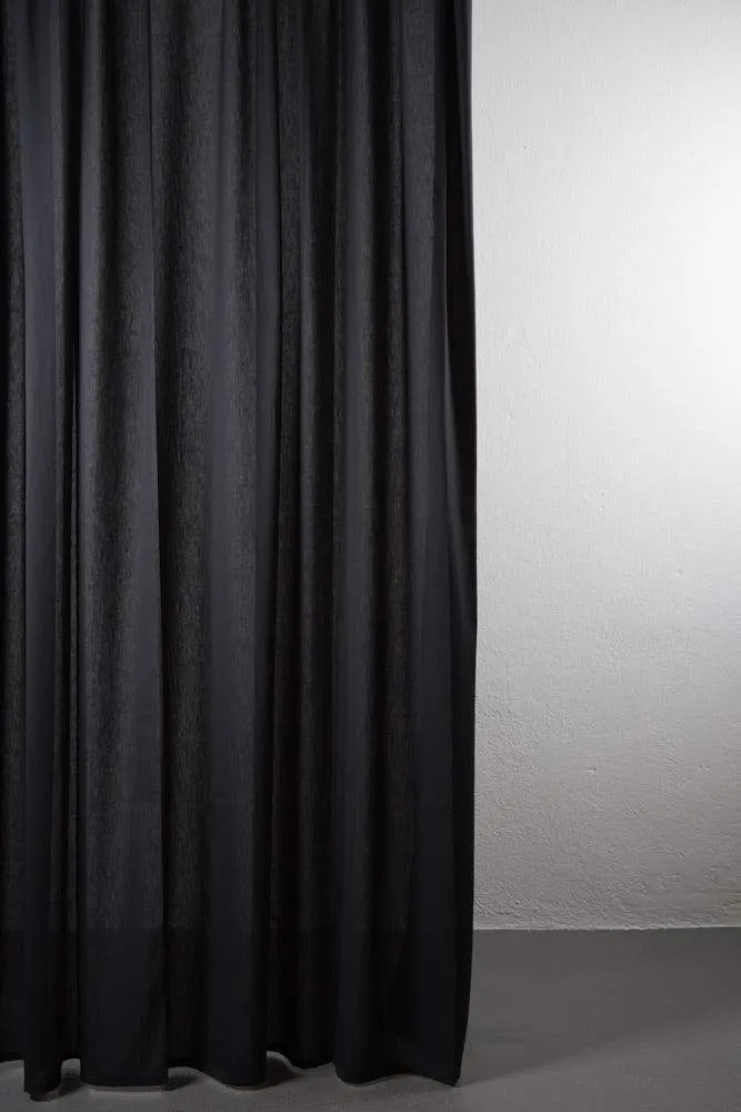 Outdoor Curtains "Shade" in Black Color