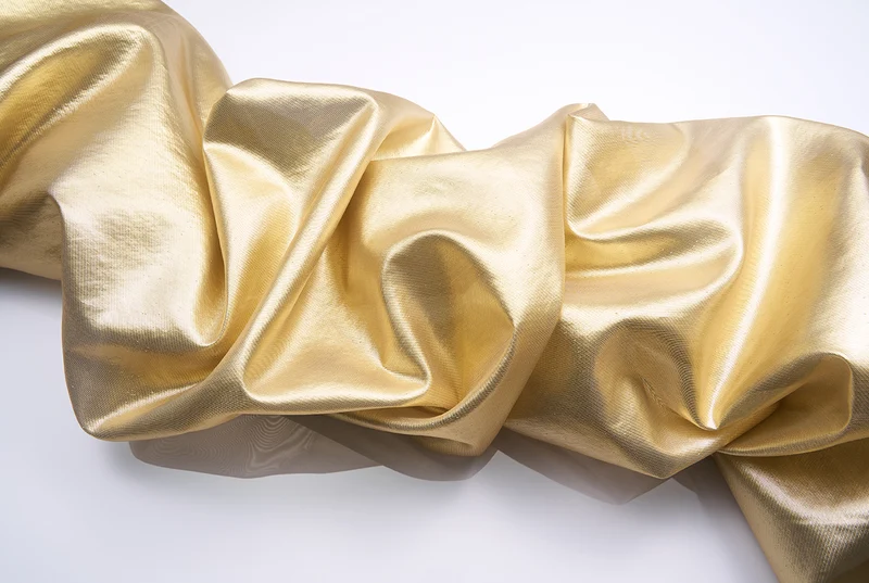 Metallic Gold Curtains "Cyber 3025"