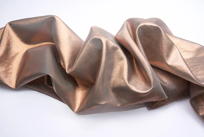 Metallic Bronze Curtains "Cyber 3025"