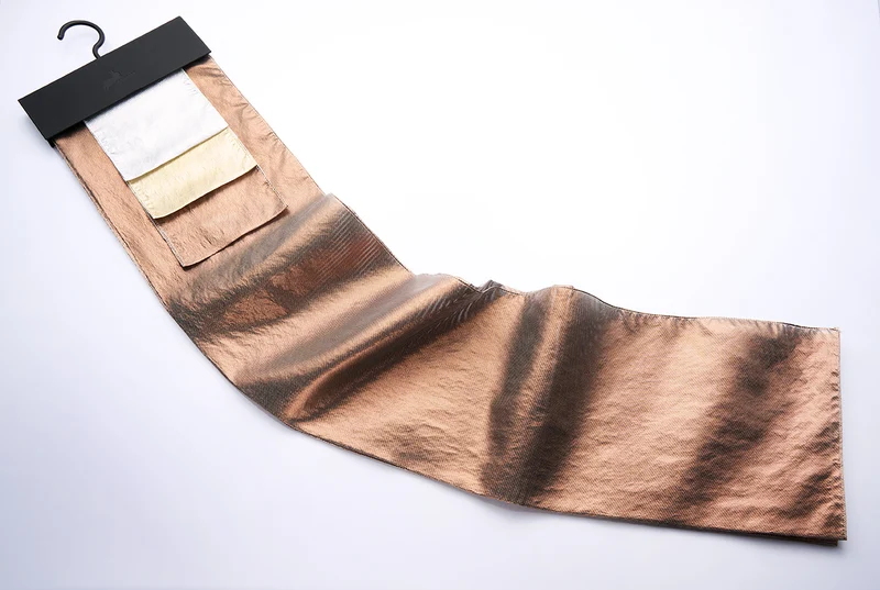 Metallic Bronze Curtains "Cyber 3025"