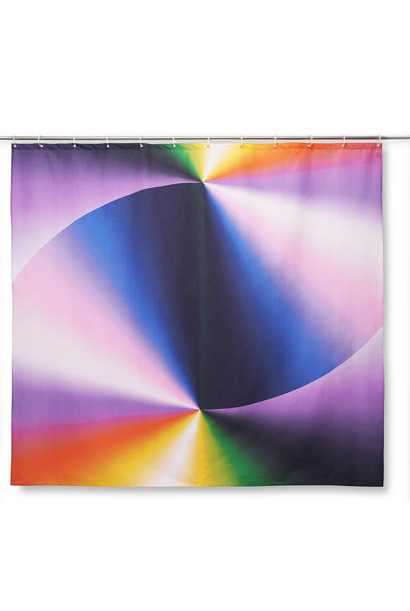 Artist Cotton Shower Curtain "Twist" by Dario Cortese