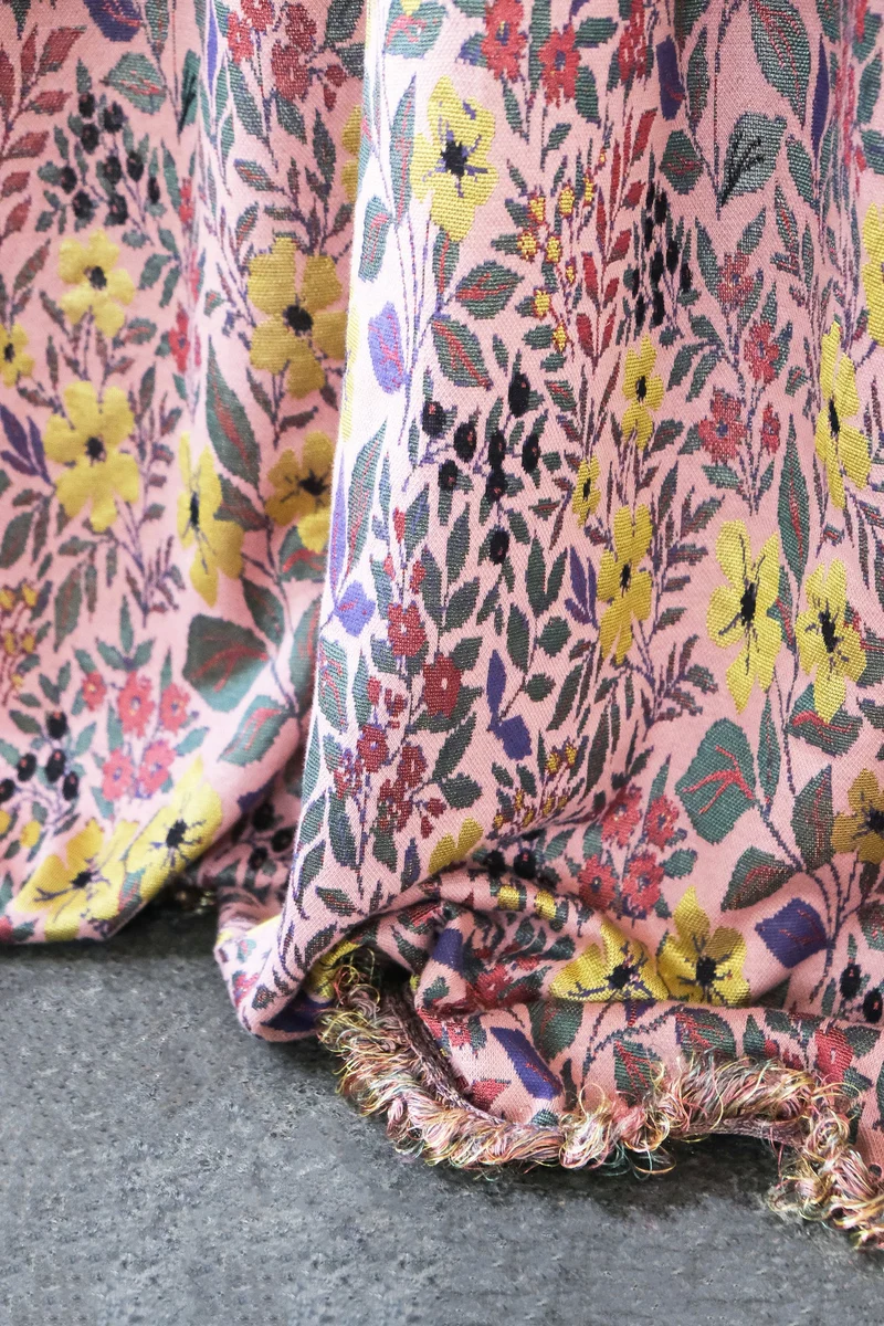 Carmelina Blanket or Bedspread - Pink Bloom