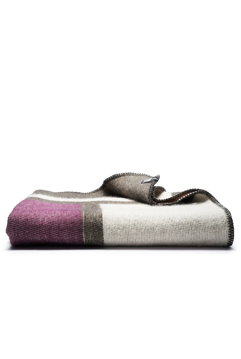 Wool Blanket "Art Deco" by Céline Cornu