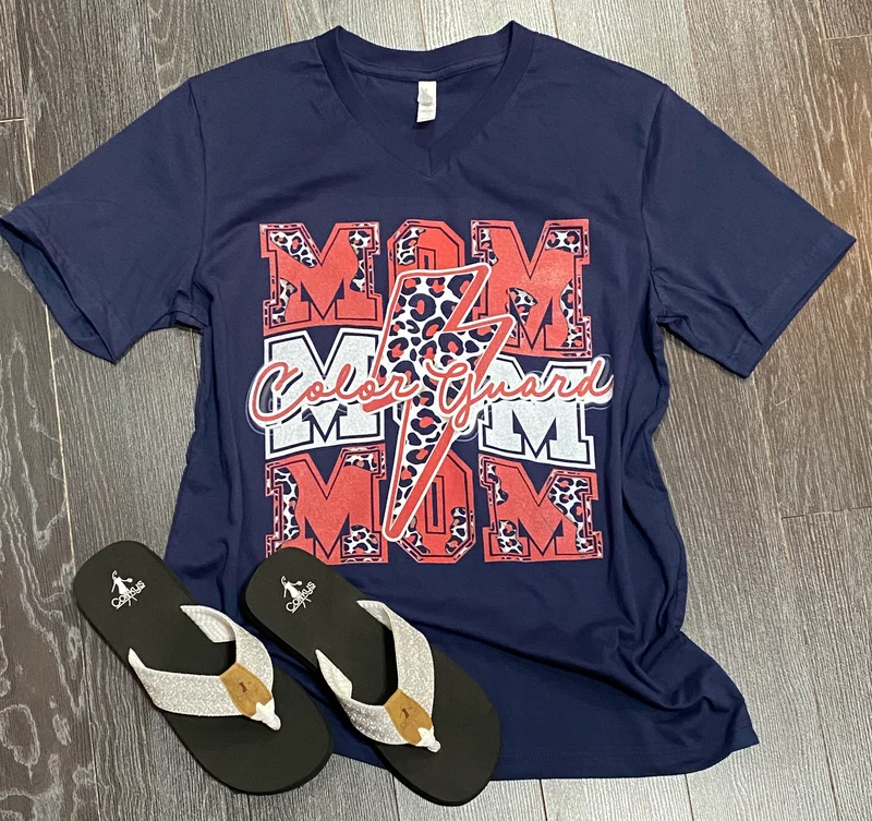 Aubrey...Mom Mom Mom Color Guard tee