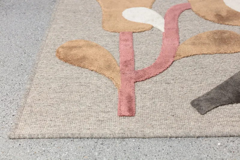 Wool & Bamboo Silk Rugs and Carpet "Seasonal Garden" by Jacco Bunt