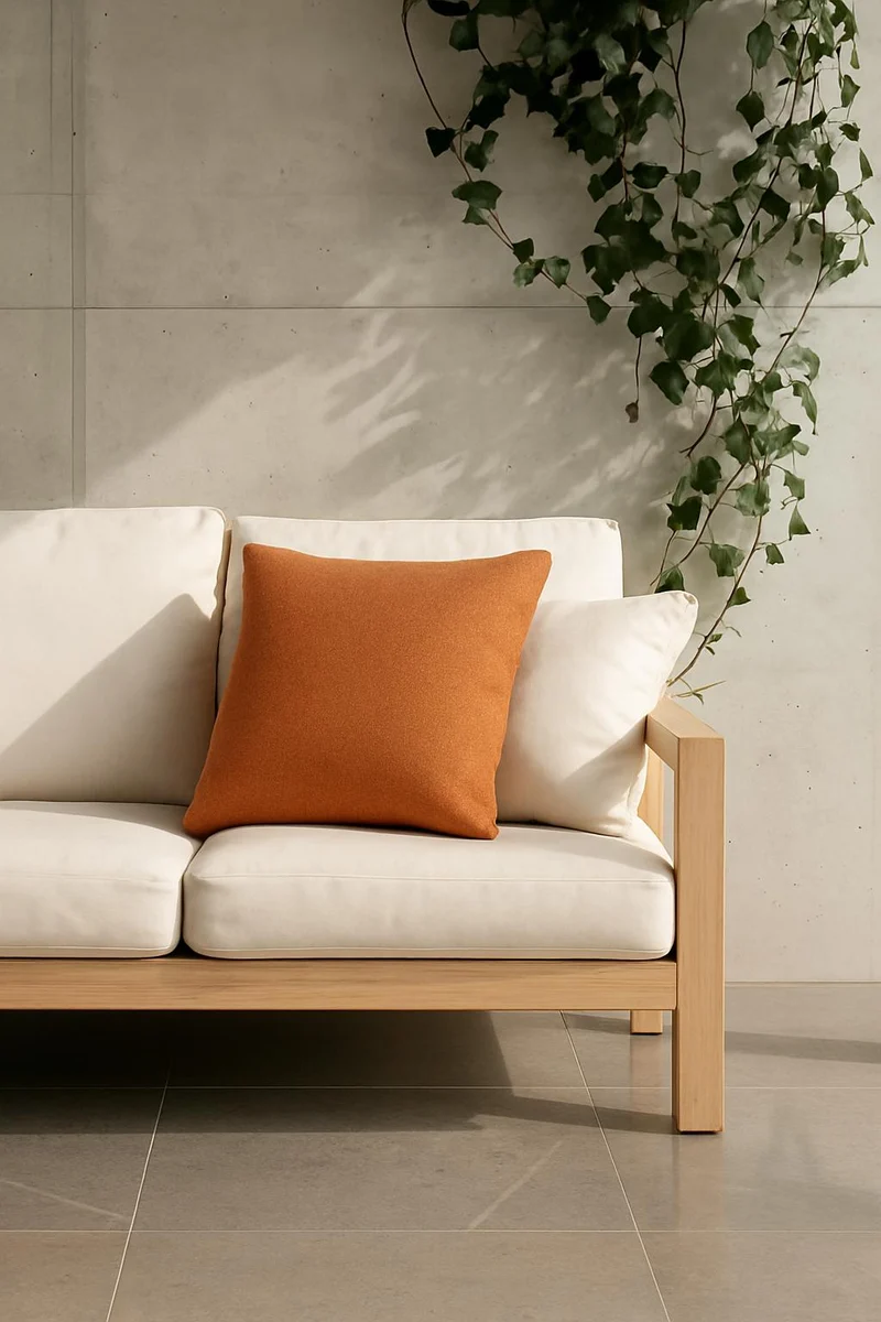 Outdoor / Indoor Cushion "Columbus" - Apricot
