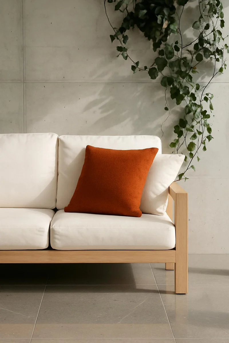 Outdoor / Indoor Cushion "Columbus" - Terracotta