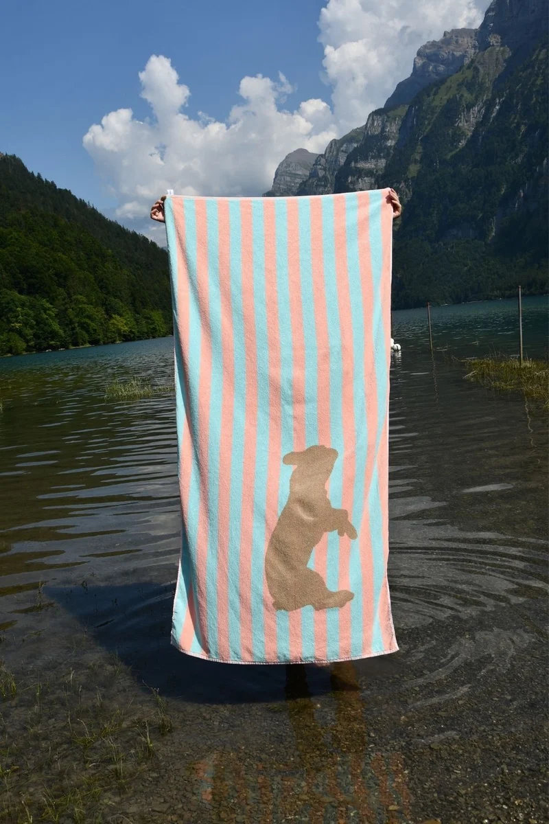 Beach Towel “CHARLY” BY MICHELE RONDELLI - XL 100% Cotton
