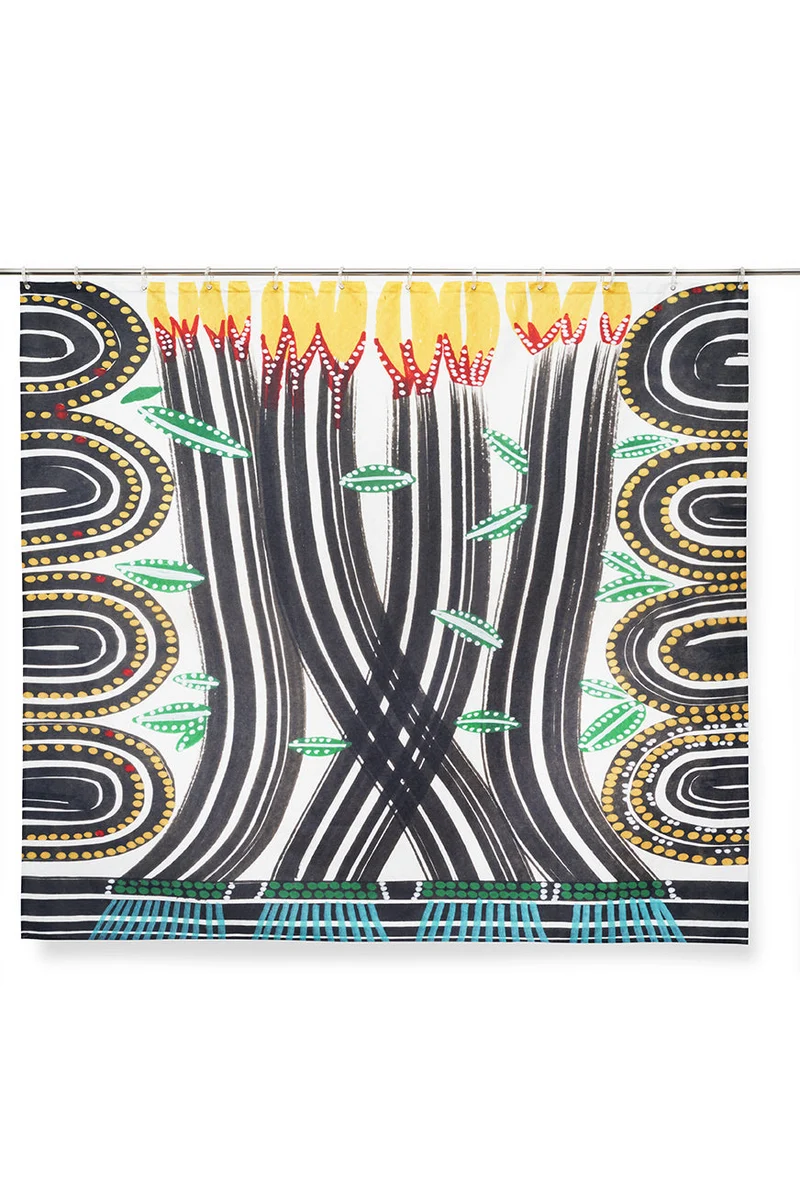 Artist Cotton Shower Curtain "Daffodils" by Katherine Lodge