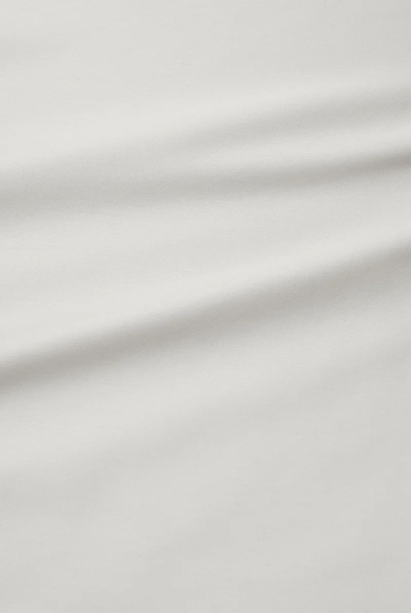Egyptian Cotton Sateen Bedding in Eggshell Color