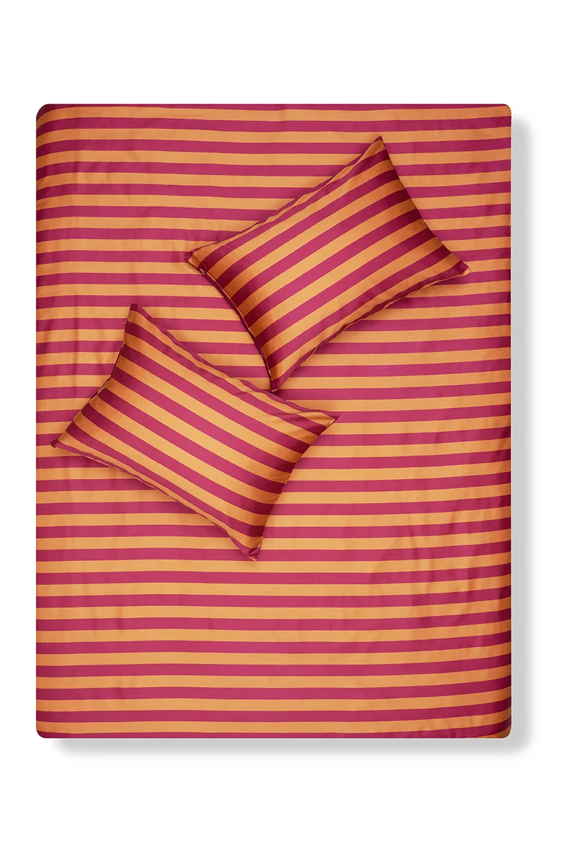 Artist Bedding Collection "Polka Stripe Burnt Orange" by Michele Rondelli