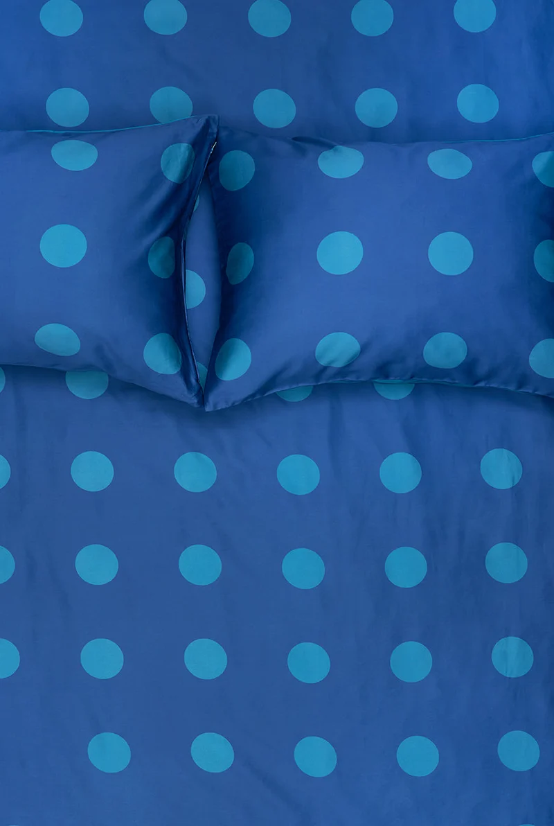 Artist Bedding Collection "Polka Stripe Petrol" by Michele Rondelli
