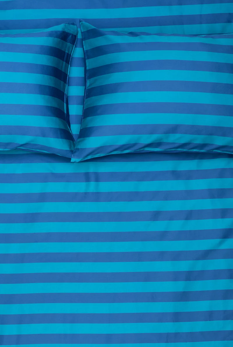 Artist Bedding Collection "Stripe Savvy Petrol" by Michele Rondelli