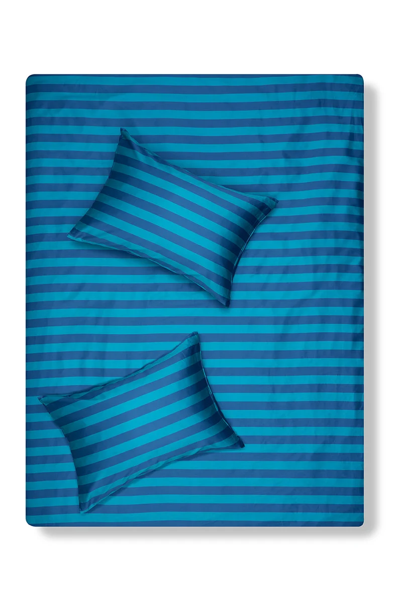 Artist Bedding Collection "Stripe Savvy Petrol" by Michele Rondelli