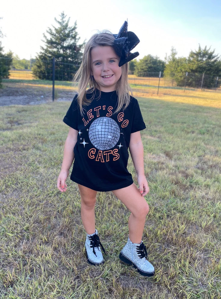 Let's GLOW Cats tee