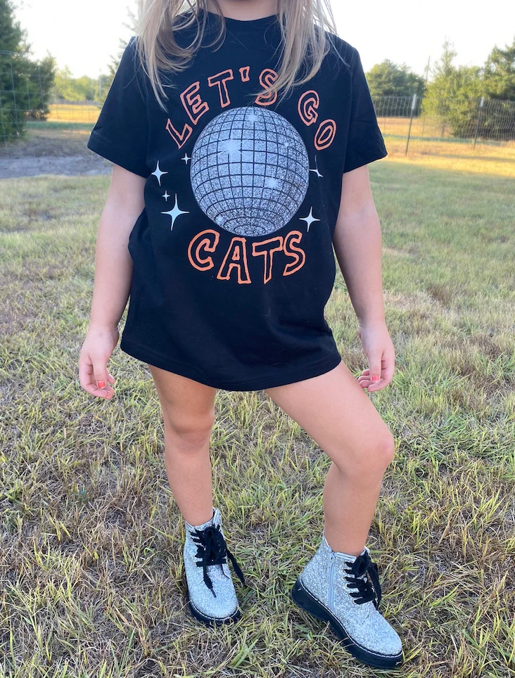 Let's GLOW Cats tee
