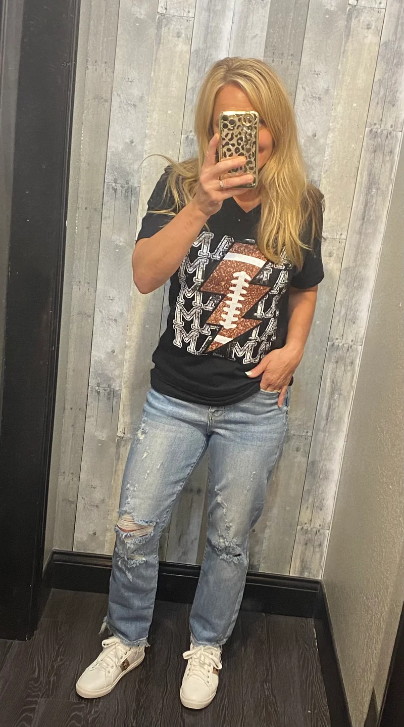 Mama Mama Mama FOOTBALL tee