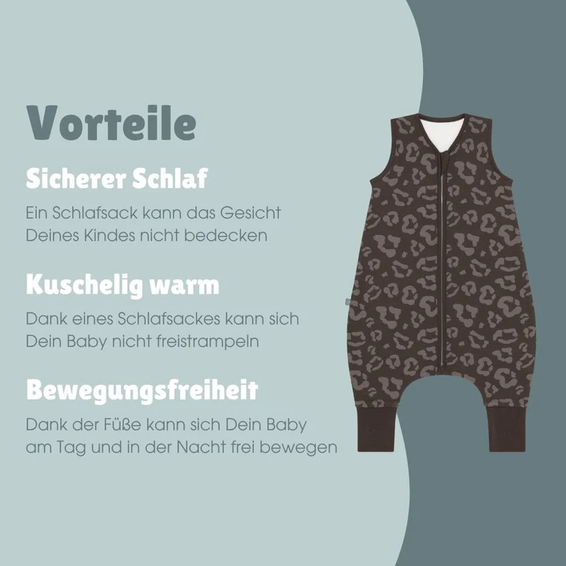 Schlafsack mit Füßen 1.0 TOG | Leo Chocolate