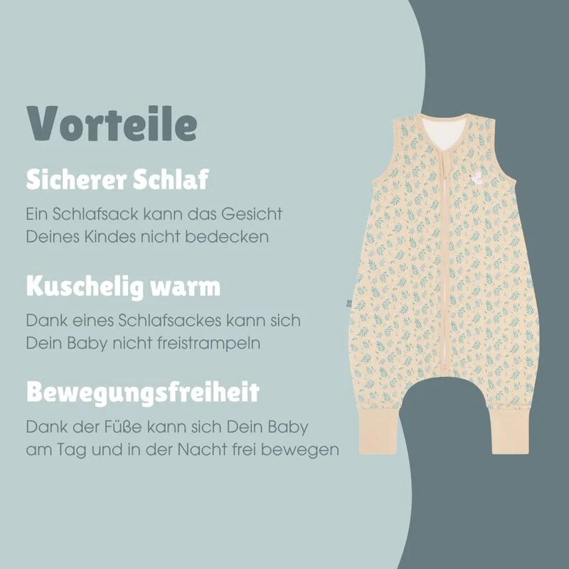 Schlafsack mit Füßen 1.0 TOG | Vogel