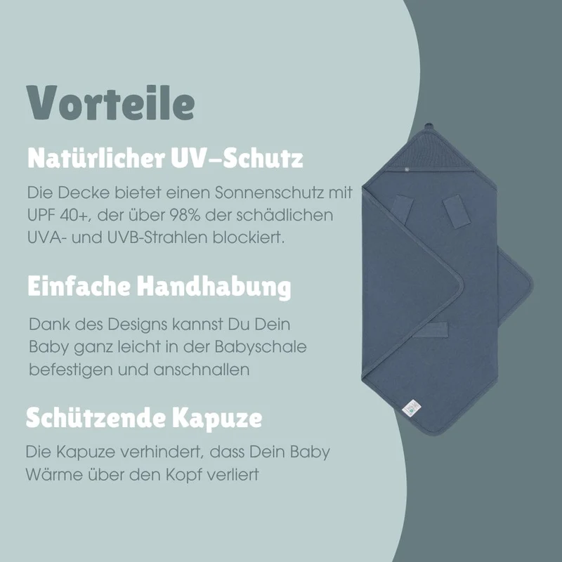 UV-Decke Baby | Essential Blau