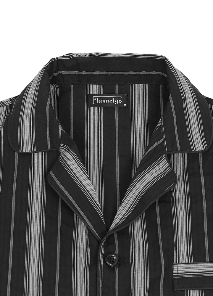 Men's Seersucker Cotton Short Sleeve Pajama Set