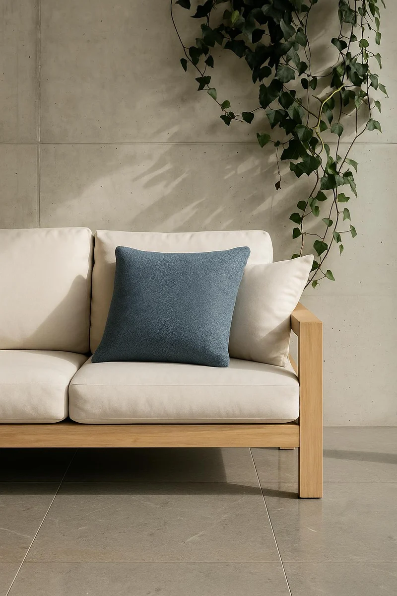 Outdoor / Indoor Cushion "Masai" - Blue