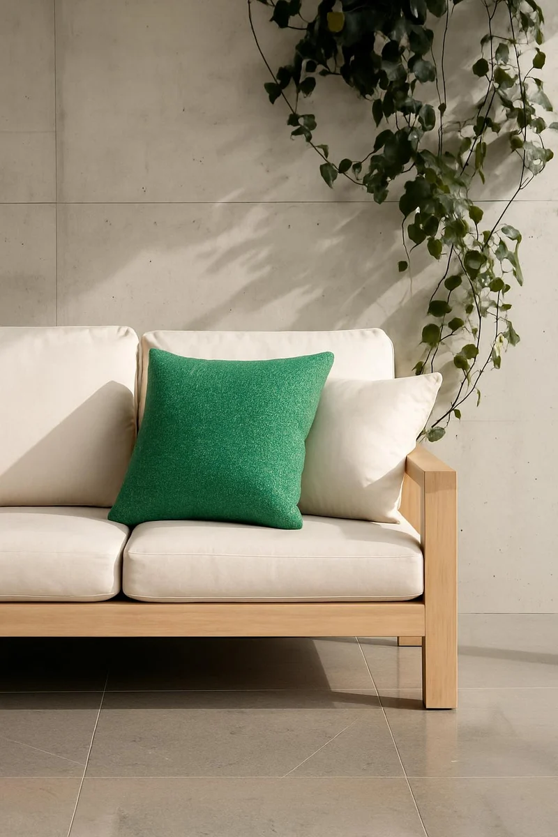 Outdoor / Indoor Cushion "Masai" - Emerald