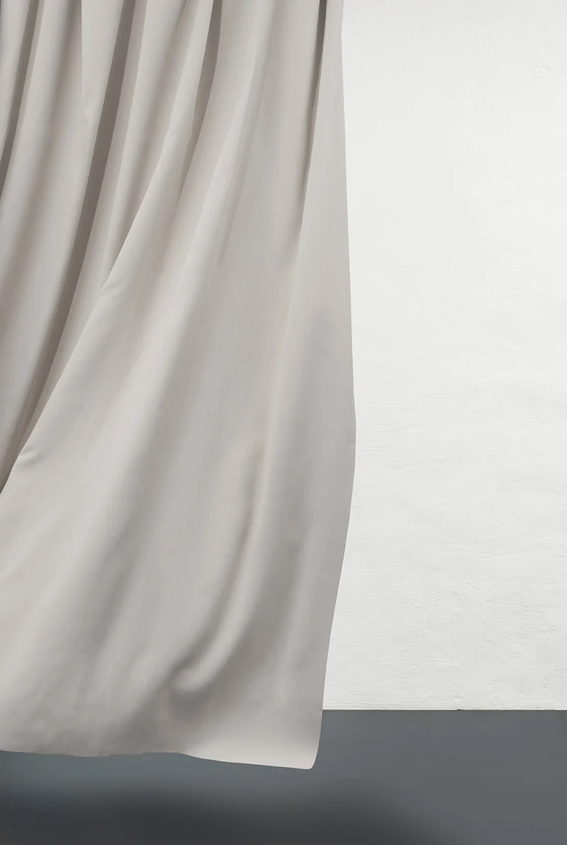 Dimout Curtains "Groovy Corduroy Weave" in Chalk White Color