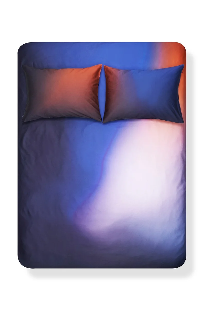 Artist Bedding Collection "Aura Blue" by Michele Rondelli