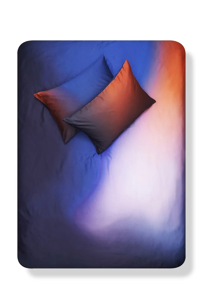 Artist Bedding Collection "Aura Blue" by Michele Rondelli