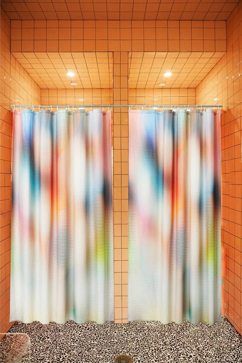 Artist Cotton Shower Curtain "Falster" by Christoffer Joergensen
