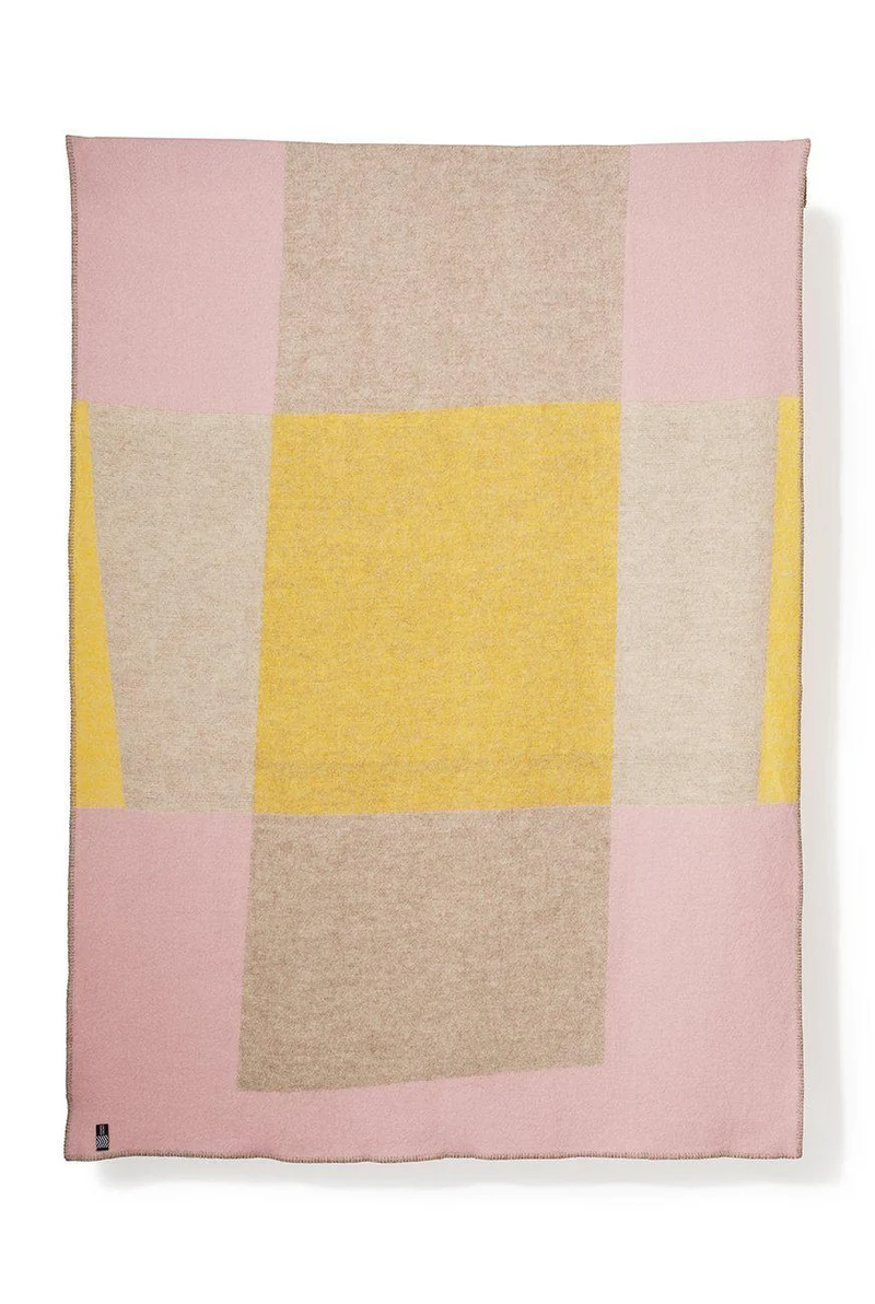 Wool Blanket "Bauhaused 3" by Michele Rondelli