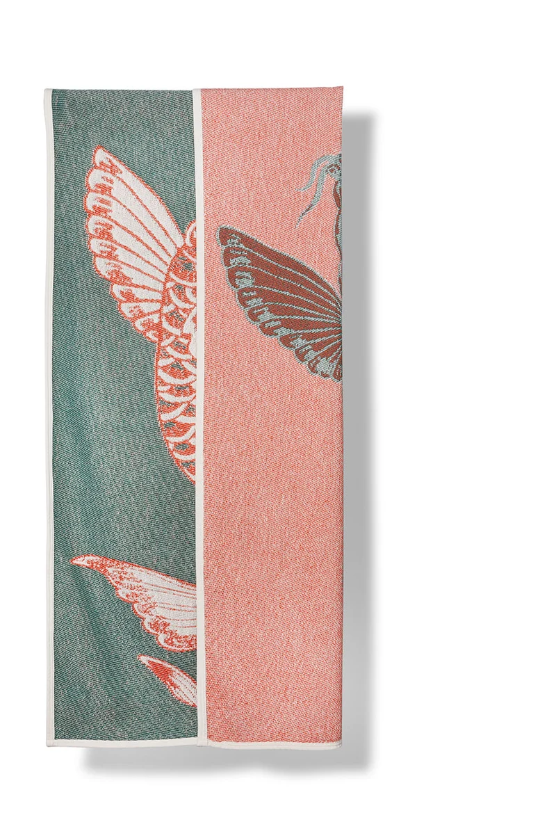 Cotton Beach Towel or Mini Blanket "Koi" by Michele Rondelli