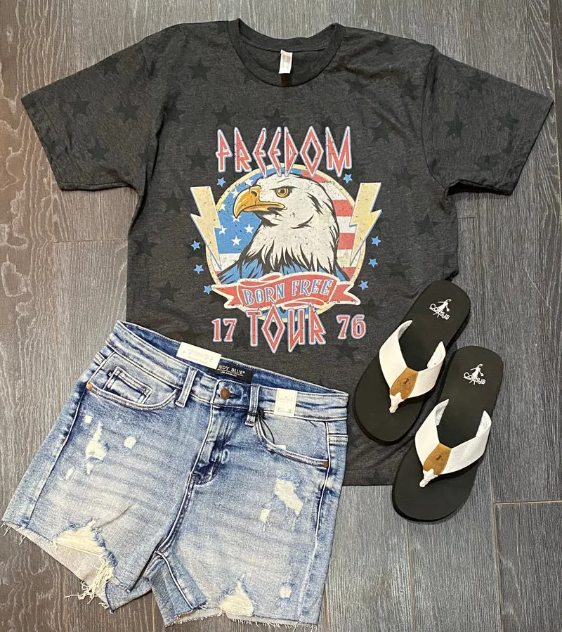 Freedom Tour 1776 Born Free Tee
