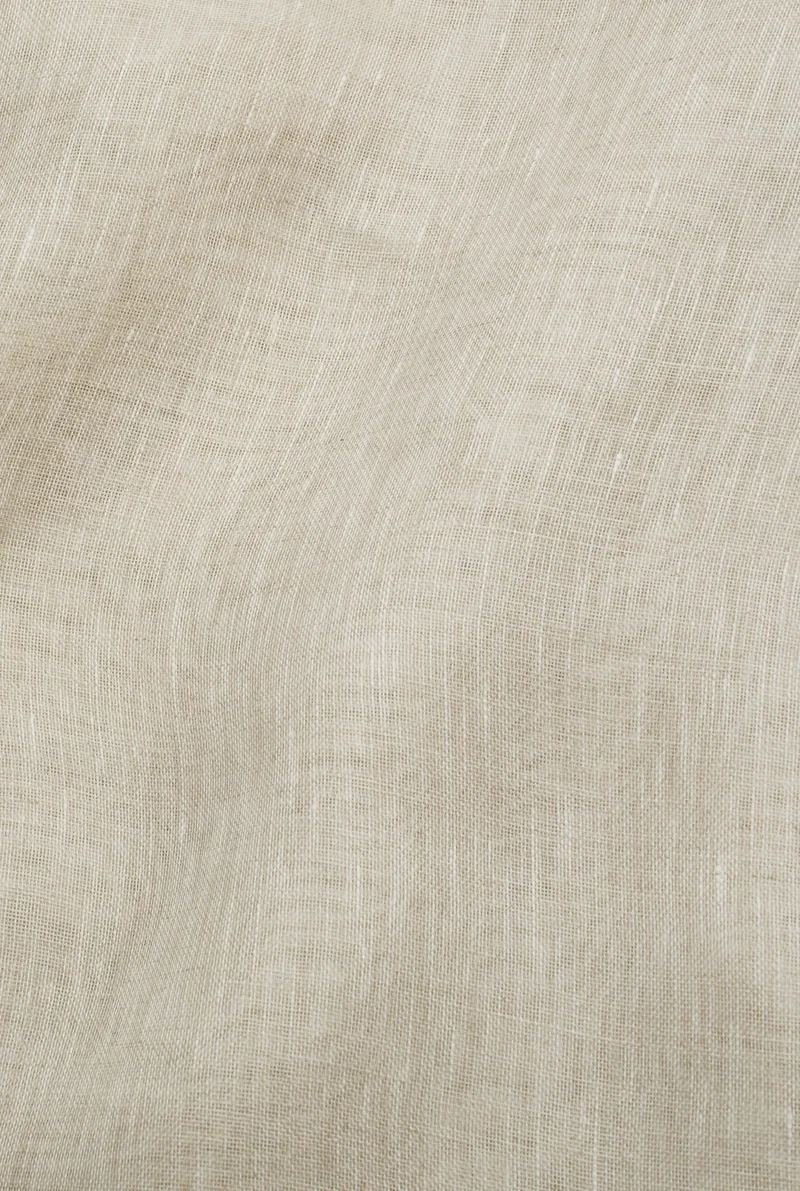 Linen Curtains "Hilma" Cheesecloth Weave in Sand Color