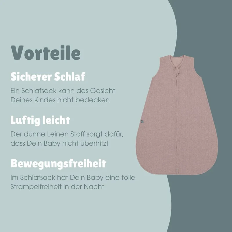 Leinen Schlafsack 0.5 TOG | Essential Berry