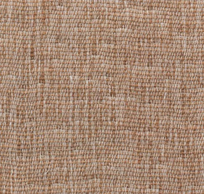 Wool & Cotton Curtains "Mona" in Sand or Cotta Color