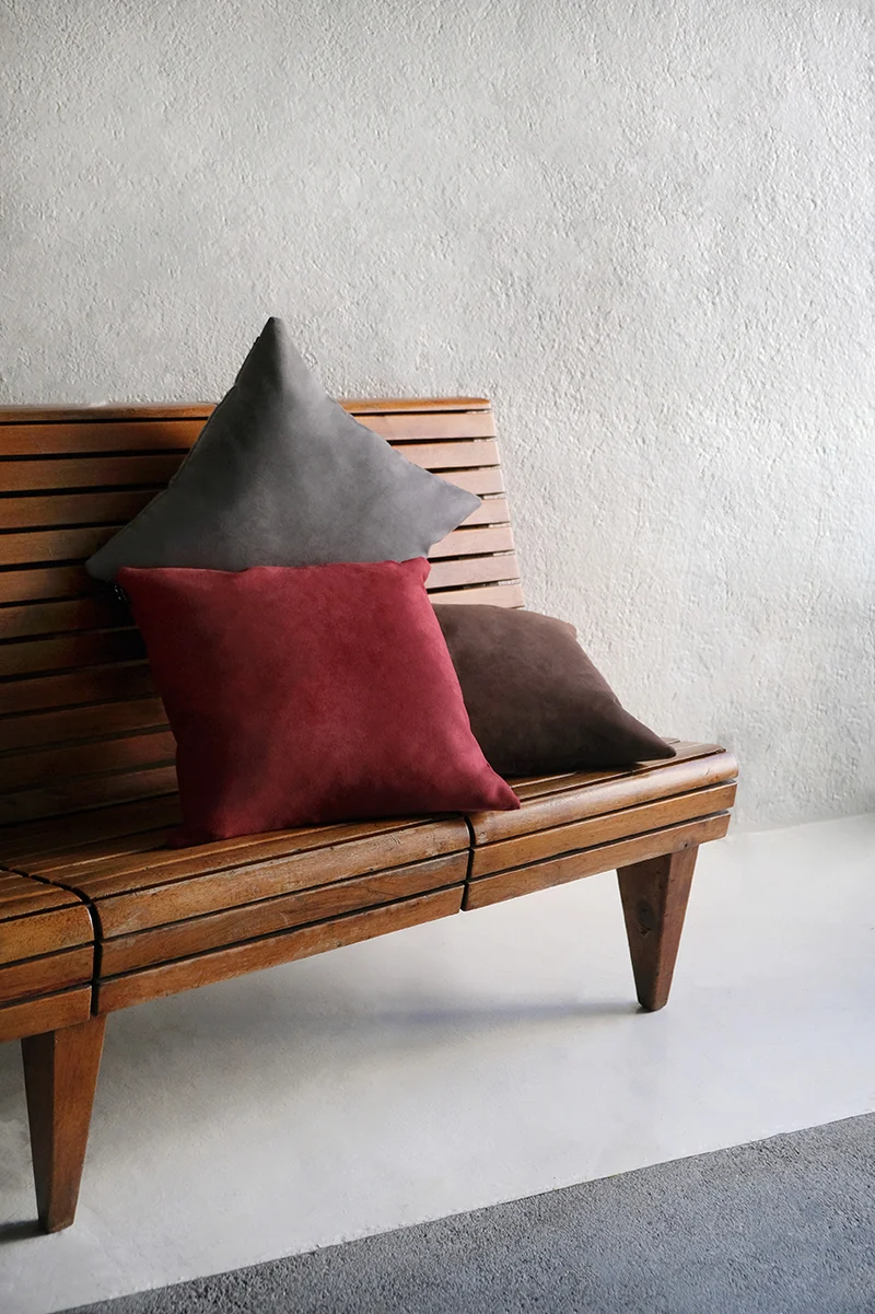 Microsuede Cushion Colour Bordeaux