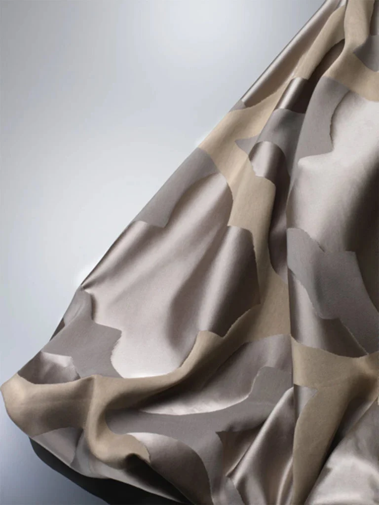 Pure Silk & Cotton Fabric for Curtains, Beds & Pillows "ELOY"