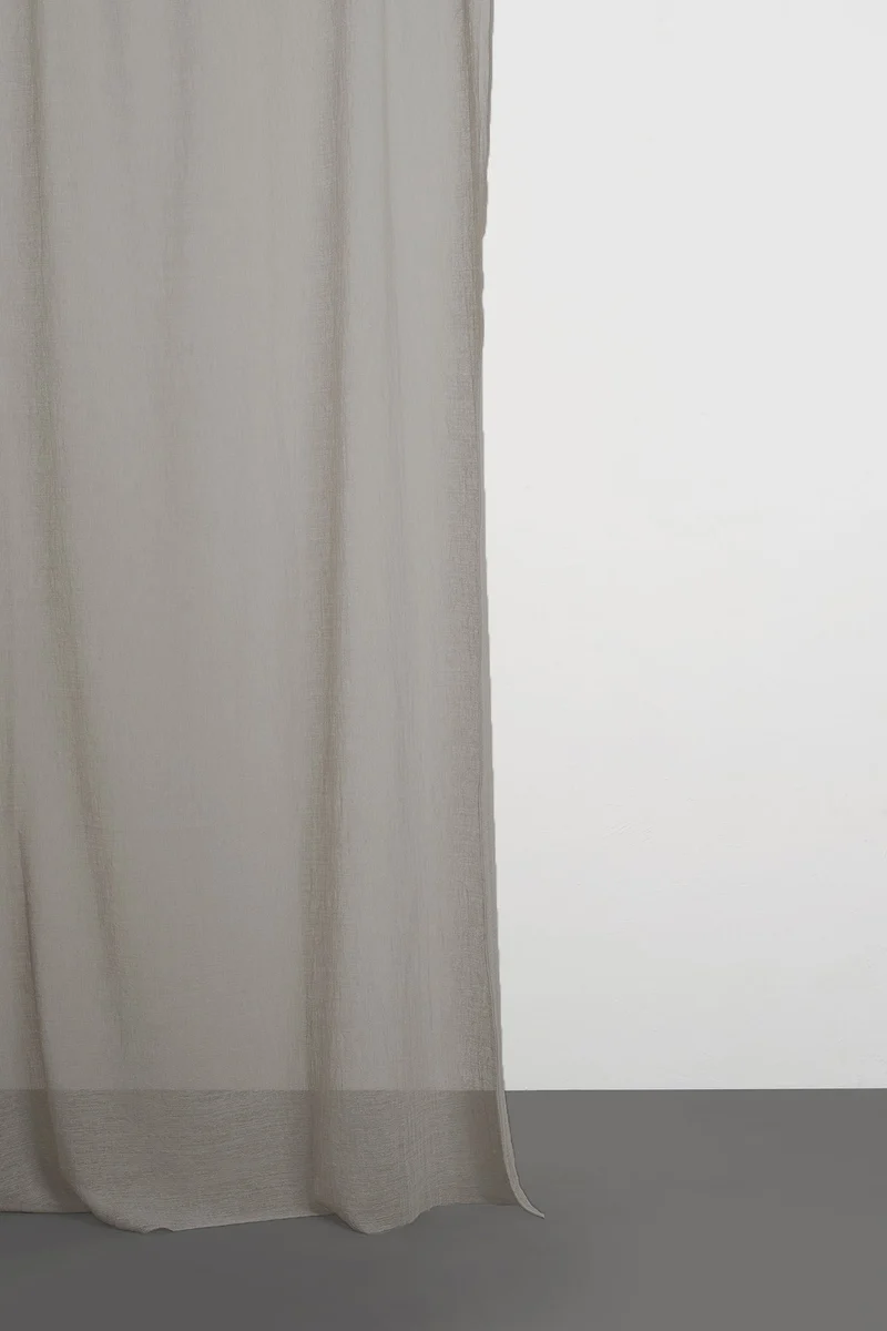 Linen Look Sheer Curtains "Pisa Mesh" in 11 colors